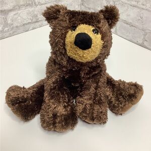 Vintage Wishpets Brownie Grizzly Bear Plush 10" Soft Floppy Stuffed Animal Rare